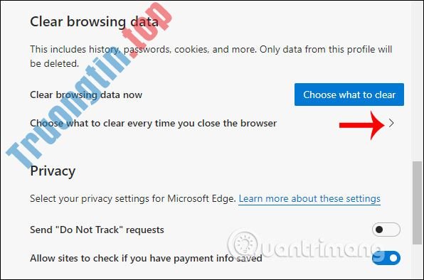 Cách&nbsp;tự&nbsp;động&nbsp;xóa&nbsp;dữ&nbsp;liệu&nbsp;web&nbsp;trên&nbsp;Edge&nbsp;Chromium