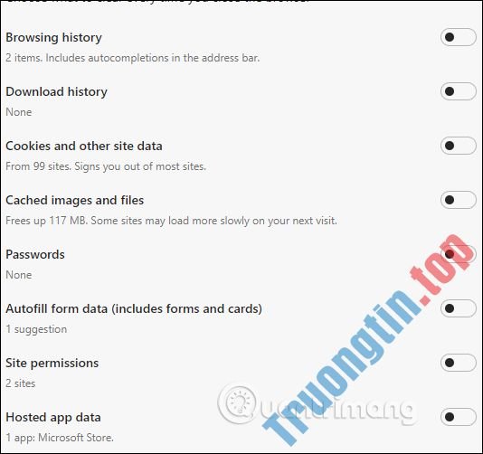 Cách&nbsp;tự&nbsp;động&nbsp;xóa&nbsp;dữ&nbsp;liệu&nbsp;web&nbsp;trên&nbsp;Edge&nbsp;Chromium