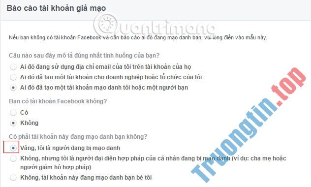 Cách&nbsp;báo&nbsp;cáo&nbsp;tài&nbsp;khoản&nbsp;Facebook&nbsp;giả&nbsp;mạo