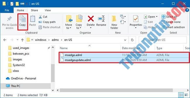 Cách cài đặt template Microsoft Edge Group Policy trên Windows 10 6 Cách cài đặt template Microsoft Edge Group Policy trên Windows 10