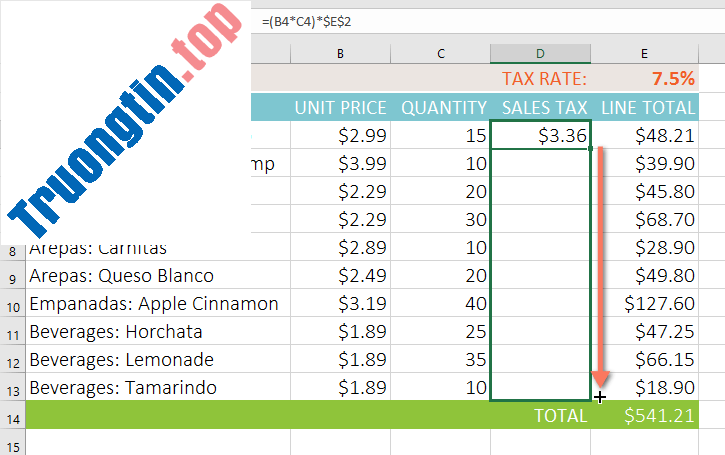 Excel&nbsp;2019&nbsp;(Phần&nbsp;14):&nbsp;Tham&nbsp;chiếu&nbsp;ô&nbsp;tương&nbsp;đối&nbsp;và&nbsp;tuyệt&nbsp;đối