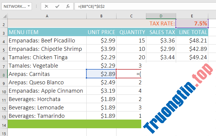 Excel&nbsp;2019&nbsp;(Phần&nbsp;14):&nbsp;Tham&nbsp;chiếu&nbsp;ô&nbsp;tương&nbsp;đối&nbsp;và&nbsp;tuyệt&nbsp;đối