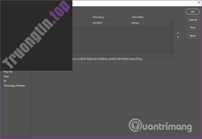 Cách&nbsp;sửa&nbsp;lỗi&nbsp;Scratch&nbsp;disk&nbsp;trong&nbsp;Photoshop&nbsp;trên&nbsp;Windows&nbsp;10