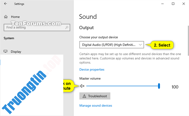 Cách&nbsp;tắt/bật&nbsp;âm&nbsp;lượng&nbsp;trong&nbsp;Windows&nbsp;10