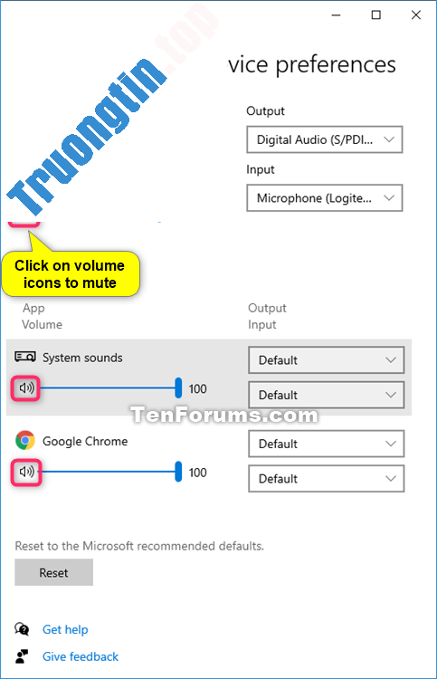 Cách&nbsp;tắt/bật&nbsp;âm&nbsp;lượng&nbsp;trong&nbsp;Windows&nbsp;10