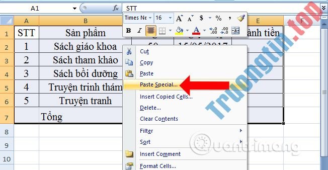 Cách&nbsp;xóa&nbsp;công&nbsp;thức&nbsp;nhanh&nbsp;trên&nbsp;Excel