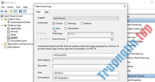 Cách&nbsp;khắc&nbsp;phục&nbsp;sự&nbsp;cố&nbsp;Windows&nbsp;bằng&nbsp;nhật&nbsp;ký&nbsp;Event&nbsp;Viewer