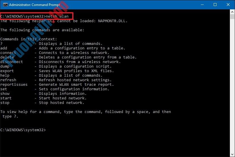 Sử&nbsp;dụng&nbsp;Command&nbsp;Prompt&nbsp;để&nbsp;quản&nbsp;lý&nbsp;mạng&nbsp;không&nbsp;dây&nbsp;trên&nbsp;Windows&nbsp;10&nbsp;như&nbsp;thế&nbsp;nào?