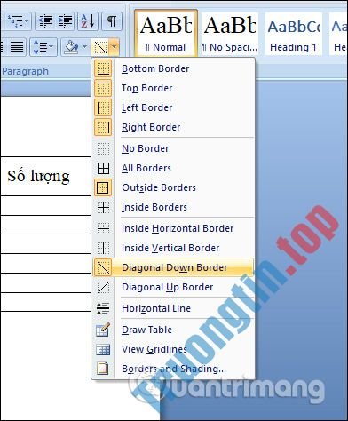 Cách&nbsp;tạo&nbsp;đường&nbsp;kẻ&nbsp;chéo&nbsp;trong&nbsp;bảng&nbsp;Word