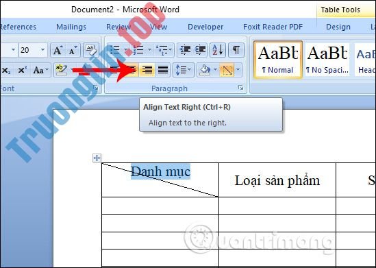 Cách&nbsp;tạo&nbsp;đường&nbsp;kẻ&nbsp;chéo&nbsp;trong&nbsp;bảng&nbsp;Word