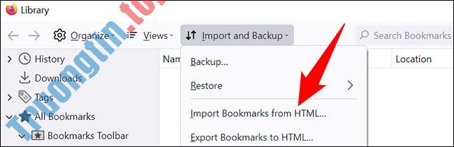 Tất&nbsp;tần&nbsp;tật&nbsp;cách&nbsp;nhập&nbsp;dữ&nbsp;liệu&nbsp;bookmark&nbsp;vào&nbsp;Mozilla&nbsp;Firefox