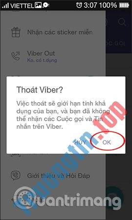 Cách đăng xuất Viber trên máy tính, điện thoại