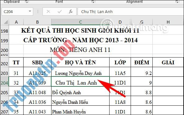 Cách&nbsp;thụt&nbsp;lề&nbsp;đầu&nbsp;dòng&nbsp;trong&nbsp;Excel