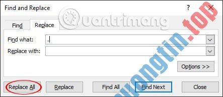 Cách&nbsp;xóa&nbsp;dấu&nbsp;chấm&nbsp;trong&nbsp;dãy&nbsp;số&nbsp;trên&nbsp;Excel