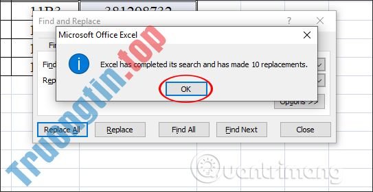 Cách&nbsp;xóa&nbsp;dấu&nbsp;chấm&nbsp;trong&nbsp;dãy&nbsp;số&nbsp;trên&nbsp;Excel
