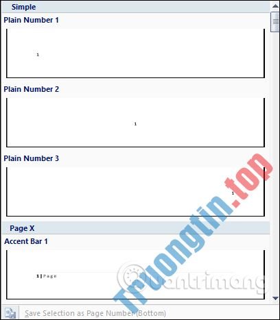 Cách đánh số trang trong Word 2007 3 Cách đánh số trang trong Word 2007