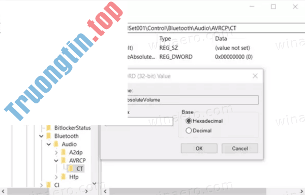 Cách&nbsp;bật/tắt&nbsp;Bluetooth&nbsp;Absolute&nbsp;Volume&nbsp;trong&nbsp;Windows&nbsp;10