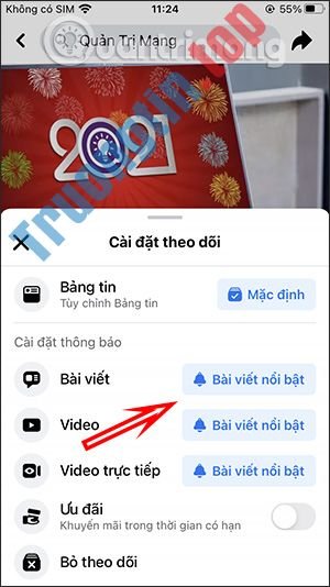 Cách&nbsp;tắt&nbsp;thông&nbsp;báo&nbsp;Fanpage&nbsp;Facebook