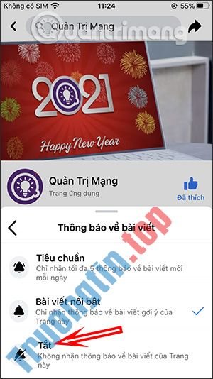 Cách&nbsp;tắt&nbsp;thông&nbsp;báo&nbsp;Fanpage&nbsp;Facebook