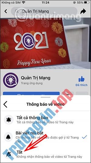 Cách&nbsp;tắt&nbsp;thông&nbsp;báo&nbsp;Fanpage&nbsp;Facebook