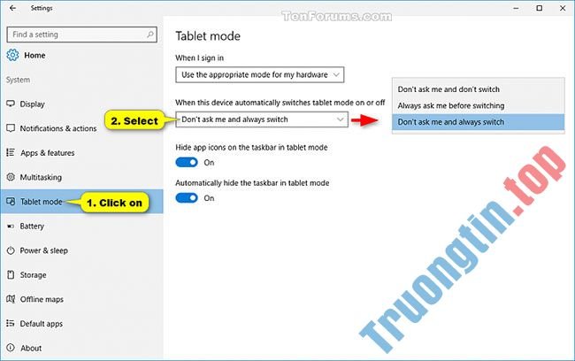 Cách&nbsp;bật/tắt&nbsp;tùy&nbsp;chọn&nbsp;hỏi&nbsp;trước&nbsp;khi&nbsp;tự&nbsp;động&nbsp;chuyển&nbsp;sang&nbsp;Tablet&nbsp;Mode&nbsp;trong&nbsp;Windows&nbsp;10