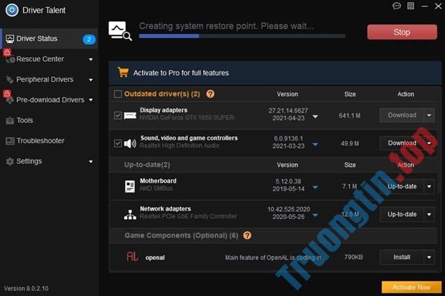 Cách dùng Driver Talent để cập nhật driver miễn phí 5 Cách dùng Driver Talent để cập nhật driver miễn phí