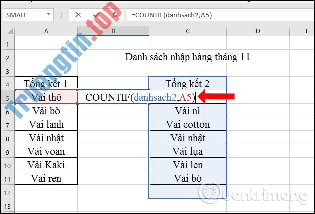 Cách&nbsp;so&nbsp;sánh&nbsp;dữ&nbsp;liệu&nbsp;trên&nbsp;2&nbsp;cột&nbsp;Excel