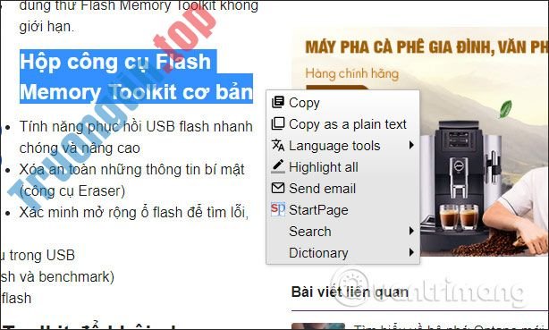 Cách&nbsp;thêm&nbsp;tùy&nbsp;chọn&nbsp;cho&nbsp;menu&nbsp;chuột&nbsp;phải&nbsp;trên&nbsp;Chrome