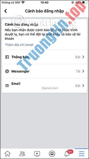 Cách&nbsp;bật&nbsp;thông&nbsp;báo&nbsp;đăng&nbsp;nhập&nbsp;Facebook&nbsp;trái&nbsp;phép