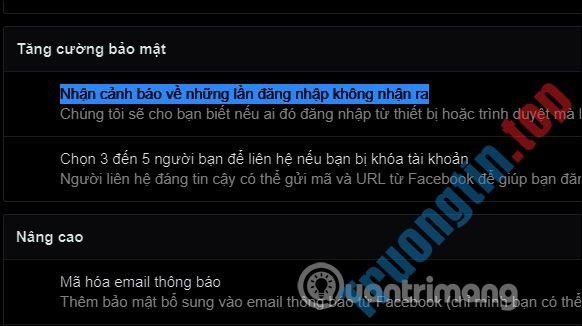 Cách&nbsp;bật&nbsp;thông&nbsp;báo&nbsp;đăng&nbsp;nhập&nbsp;Facebook&nbsp;trái&nbsp;phép