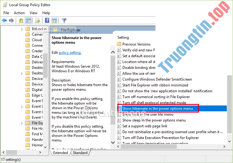 6&nbsp;Cách&nbsp;bật/tắt&nbsp;chế&nbsp;độ&nbsp;ngủ&nbsp;đông&nbsp;trên&nbsp;Windows&nbsp;10&nbsp;(Hibernate)