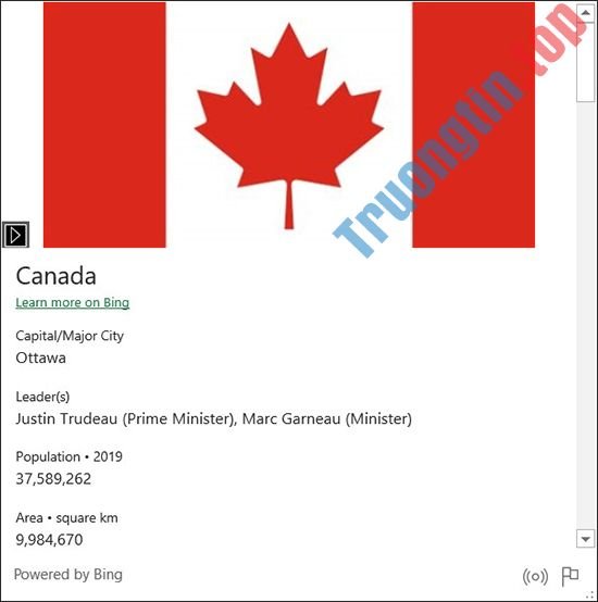 Cách&nbsp;dùng&nbsp;tính&nbsp;năng&nbsp;Geography&nbsp;trong&nbsp;Excel