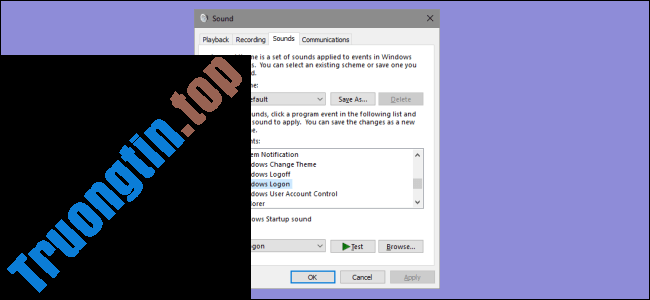 Cách&nbsp;thay&nbsp;đổi&nbsp;âm&nbsp;báo&nbsp;khi&nbsp;Logoff,&nbsp;Logon&nbsp;và&nbsp;tắt&nbsp;máy&nbsp;trên&nbsp;Windows&nbsp;10