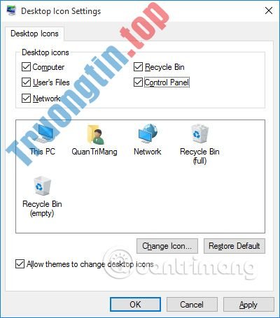 Cách&nbsp;hiển&nbsp;thị&nbsp;My&nbsp;Computer,&nbsp;This&nbsp;PC&nbsp;trên&nbsp;Desktop&nbsp;của&nbsp;Windows&nbsp;10