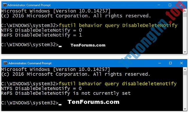 Cách&nbsp;bật/tắt&nbsp;hỗ&nbsp;trợ&nbsp;TRIM&nbsp;cho&nbsp;SSD&nbsp;trong&nbsp;Windows&nbsp;10
