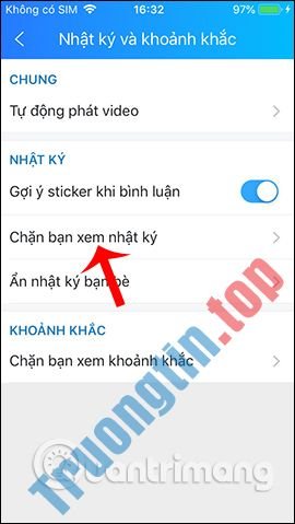 Hướng&nbsp;dẫn&nbsp;chặn&nbsp;bạn&nbsp;bè&nbsp;xem&nbsp;Nhật&nbsp;ký,&nbsp;Khoảnh&nbsp;khắc&nbsp;trên&nbsp;Zalo