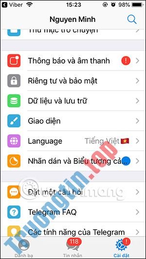 Cách&nbsp;cài&nbsp;tiếng&nbsp;Việt&nbsp;cho&nbsp;Telegram&nbsp;rất&nbsp;đơn&nbsp;giản