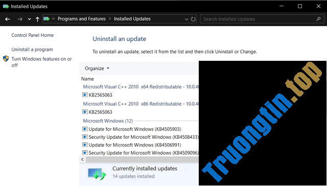 Cách&nbsp;xem&nbsp;lịch&nbsp;sử&nbsp;cập&nbsp;nhật&nbsp;Windows&nbsp;10