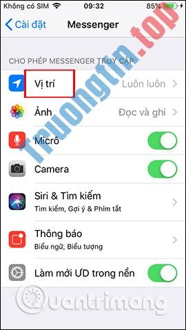 Cách&nbsp;ẩn&nbsp;vị&nbsp;trí&nbsp;và&nbsp;chặn&nbsp;theo&nbsp;dõi&nbsp;trên&nbsp;Messenger