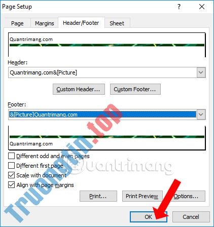 Cách&nbsp;chèn&nbsp;gạch&nbsp;chân&nbsp;Header&nbsp;và&nbsp;Footer&nbsp;Excel