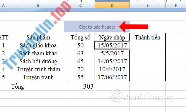Cách&nbsp;chèn&nbsp;gạch&nbsp;chân&nbsp;Header&nbsp;và&nbsp;Footer&nbsp;Excel