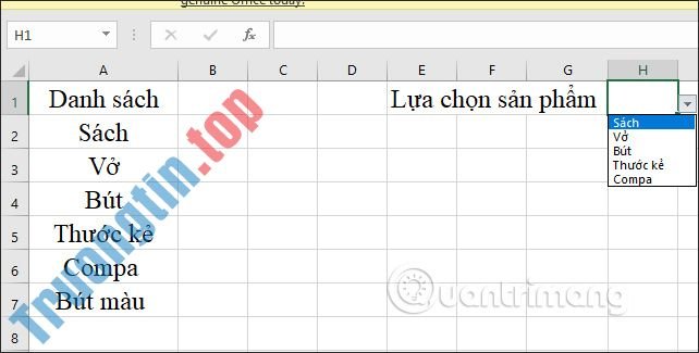 Cách&nbsp;chỉnh&nbsp;sửa&nbsp;danh&nbsp;sách&nbsp;xổ&nbsp;xuống&nbsp;trong&nbsp;Excel