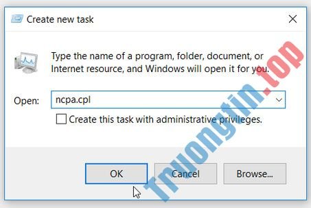Cách&nbsp;mở&nbsp;Network&nbsp;Connections&nbsp;trên&nbsp;Windows&nbsp;10