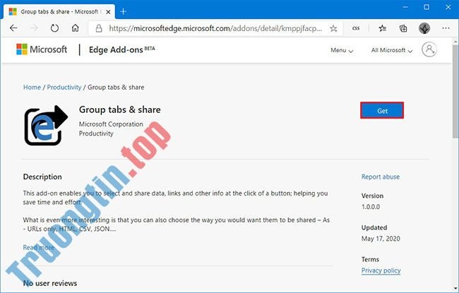 Cách chia sẻ nhóm tab trên Microsoft Edge 1 Cách chia sẻ nhóm tab trên Microsoft Edge