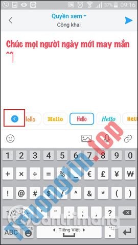 Cách&nbsp;đổi&nbsp;kiểu&nbsp;chữ&nbsp;khi&nbsp;tạo&nbsp;nhật&nbsp;ký&nbsp;Zalo