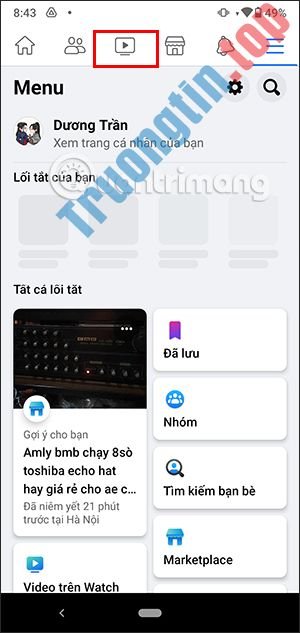 Cách&nbsp;hiện&nbsp;nút&nbsp;Video&nbsp;Watch&nbsp;Facebook&nbsp;siêu&nbsp;đơn&nbsp;giản
