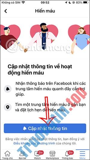 Cách&nbsp;đăng&nbsp;ký&nbsp;hiến&nbsp;máu&nbsp;trên&nbsp;Facebook
