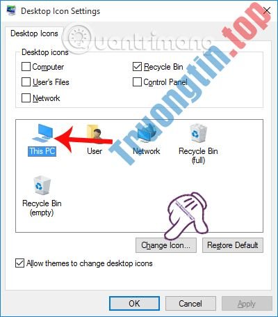 Cách&nbsp;thay&nbsp;đổi&nbsp;biểu&nbsp;tượng&nbsp;mặc&nbsp;định&nbsp;trên&nbsp;Windows&nbsp;10