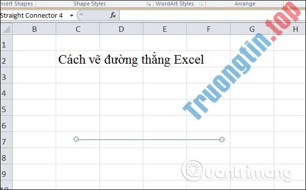 Cách&nbsp;vẽ&nbsp;đường&nbsp;thẳng,&nbsp;vẽ&nbsp;mũi&nbsp;tên&nbsp;trong&nbsp;Excel
